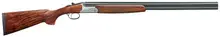 Fausti USA Caledon .410 Gauge Over/Under Break Action Shotgun with 26" Barrel, Engraved Stainless Receiver, and Wood Laser Grain Stock - 15403