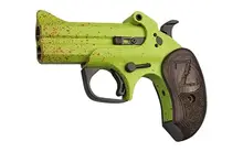 Bond Arms Z-Slayer Derringer Pistol, .45 Colt/.410 Gauge, 3.5" Barrel, 2 Rounds, Zombie Green/Black Ash Grip