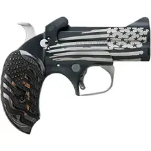 Bond Arms Old Glory .45 LC/410 GA 3.5" 2-Round Black Pistol with American Flag Finish