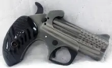 Bond Arms Old Glory Derringer Pistol, .45 Colt/.410 Gauge, 3.5" Barrel, 2 Rounds, American Flag Stainless Steel Cerakote, Grey Finish