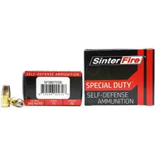 SinterFire Special Duty .380 ACP 75 Gr Lead-Free Frangible Hollow Point Ammo - 20 Rounds