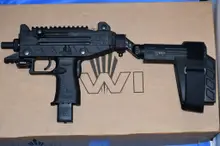 IWI UZI PRO 9MM 4.5" Pistol with 20/25RD, Black Stabilizing Brace, Polymer Grip UPP9SB