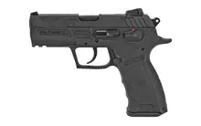 SAR USA CM9 9MM Luger Semi-Auto Pistol, 3.8" Barrel, 17 Rounds, Black Finish, Interchangeable Backstrap Grip, Picatinny Rail Frame