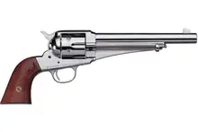 Taylor's & Company Uberti 1875 Army Outlaw Nickel 45 Colt, 7.5" Barrel, 6-Rounds, Fixed Front Blade & Rear Frame Notch Sights - 0151N00