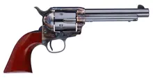 Taylor's & Company 1873 Cattleman New Model 357 Mag, 5.5" Blued Barrel, Case Hardened Steel Frame, 6 Round, Walnut Navy Size Grip (Taylor Tuned)