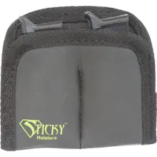 Sticky Holsters Dual Mini Mag Sleeve IWB/Pocket, Black Synthetic Material with Green Logo, Fits Compact/Subcompact Single Stack Mags