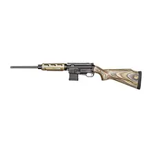 FightLite Industries SCR Rifle 5.56 with Wood Handguard and Threaded Muzzle in Forest Camo