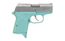 Remington RM380 Micro 380 ACP Double 2.90" 6+1 Light Blue Polymer Grip with Stainless Steel Slide