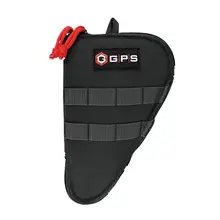 G-Outdoors GPS1004CPCB Contoured Pistol Case for 4" Barrel Handgun with Lockable Zipper - Black