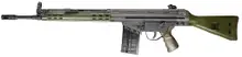 PTR Industries PTR-91 GI Semi-Automatic Rifle, .308 Win, 18" Barrel, 20 Rounds, Green/Black Finish, Polymer Handguard, Fixed Stock