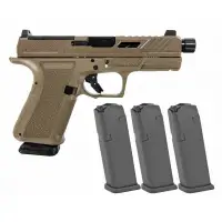 SHADOW SYSTEMS MR920 ELITE 9MM FDE OPTICS READY +3 GLOCK 15 RD MAGS