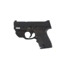 PRE OWNED SMITH & WESSON M&P40 SHIELD 40 S&W WITH CRIMSON TRACE GREEN LASER LASERGUARD